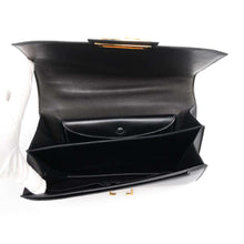 将图像加载到图库查看器中，HERMES Ring Do Shoulder Bag Black Box Calf Leather
