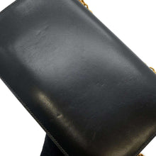 将图像加载到图库查看器中，HERMES Ring Do Shoulder Bag Black Box Calf Leather
