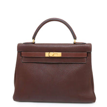 Load image into Gallery viewer, HERMES Kelly Brown Ardennes Leather Size 32
