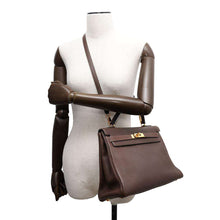 Load image into Gallery viewer, HERMES Kelly Brown Ardennes Leather Size 32
