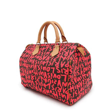 将图像加载到图库查看器中，LOUIS VUITTON Speedy Fuchsia/BrownM93704 Monogram・Graffiti Size 30
