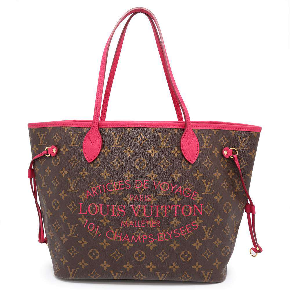 LOUIS VUITTON Neverfull Indian roseM40940 Monogram Ikat Flower Size MM