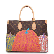 将图像加载到图库查看器中，LOUIS VUITTON LV × YK Onthego Yayoi Kusama Collaboration MulticolorM46466 Monogram Size MM
