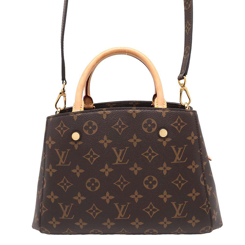 LOUIS VUITTON Montaigne BordeauxM41055 Monogram Size BB