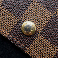 将图像加载到图库查看器中，LOUIS VUITTON Porte Monnaie Vie Tresor BrownN61730 Damier Ebene Canvas
