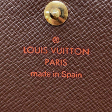 将图像加载到图库查看器中，LOUIS VUITTON Porte Monnaie Vie Tresor BrownN61730 Damier Ebene Canvas
