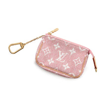 Load image into Gallery viewer, LOUIS VUITTON Micro Pochette Accessoires Pink/WhiteM81176 Monogram・Jacquard Denim
