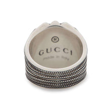 将图像加载到图库查看器中，GUCCI Interlocking G Sterling Size 12 Silver726400 Ag925
