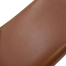 将图像加载到图库查看器中，CELINE Large Zip Wallet Cuir Triomphe Zip Around Long Wallet Cloth Tan10K543 Calf Leather
