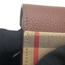 Load image into Gallery viewer, BURBERRY Vintage Check Long Wallet Beige/Brown8026112 Canvas/Leather
