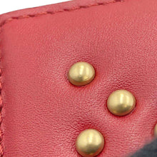 Load image into Gallery viewer, Dior Studded Card Case Red Leather
