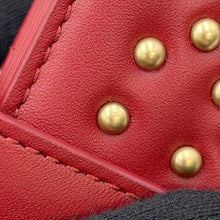 Load image into Gallery viewer, Dior Studded Card Case Red Leather
