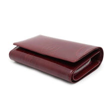 将图像加载到图库查看器中，CARTIER Happy Birthday Compact Wallet RedL3000347 Leather
