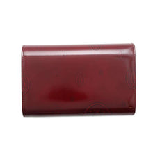 将图像加载到图库查看器中，CARTIER Happy Birthday Compact Wallet RedL3000347 Leather
