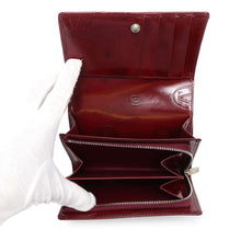 将图像加载到图库查看器中，CARTIER Happy Birthday Compact Wallet RedL3000347 Leather
