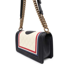 Load image into Gallery viewer, CHANEL Boy Chanel ChainShoulder Bag White/BlackA67086 Lambskin
