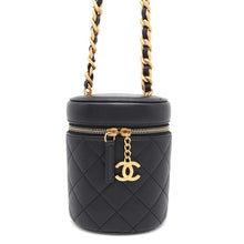 Load image into Gallery viewer, CHANEL Vanity ChainShoulder Bag BlackAS3210 Lambskin
