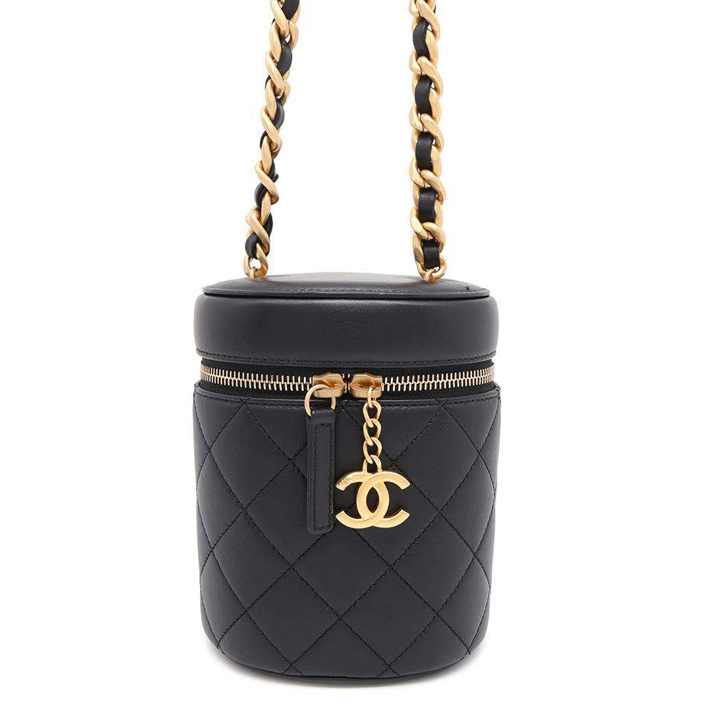 CHANEL Vanity ChainShoulder Bag BlackAS3210 Lambskin