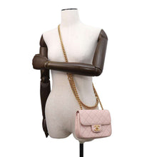 Load image into Gallery viewer, CHANEL Mini Matelasse ChainShoulder Bag Pink Calf Leather
