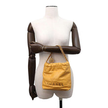 Load image into Gallery viewer, CHANEL CHANEL22 2WAYShoulder Bag YellowAS3980 Shiny Calf Leather Size Mini
