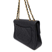 Load image into Gallery viewer, CHANEL Jumbo Matelasse ChainShoulder Bag BlackA01094 Lambskin Size 34
