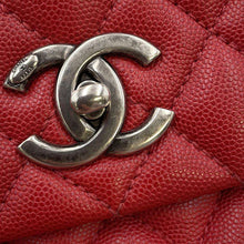 Load image into Gallery viewer, CHANEL Matelasse Coco Handle 29 RedA92991 Caviar Leather Size Large
