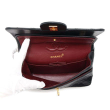 将图像加载到图库查看器中，CHANEL Matelasse Double Flap ChainShoulder Bag BlackA01113 Lambskin Size 23
