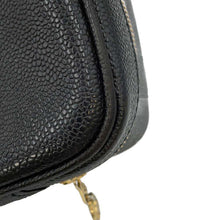 Load image into Gallery viewer, CHANEL CC Logo 2WAY Vanity Bag BlackA07061 Caviar Leather
