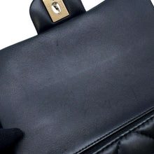 Load image into Gallery viewer, CHANEL Matelasse Top Handle Flap Bag BlackAS2431 Lambskin
