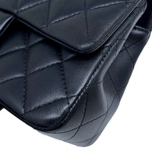 Load image into Gallery viewer, CHANEL Matelasse Top Handle Flap Bag BlackAS2431 Lambskin
