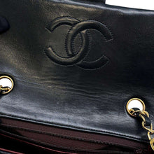 Load image into Gallery viewer, CHANEL Matelasse Single Flap ChainShoulder Bag BlackA01163 Lambskin Size 20
