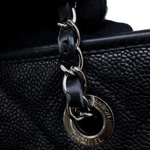 将图像加载到图库查看器中，CHANEL French Riviera ChainShoulder Bag Black Caviar Leather
