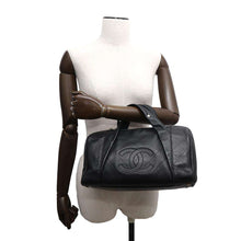 Load image into Gallery viewer, CHANEL Chevron V Stitch Mini Travel Bag BlackA30899 Leather
