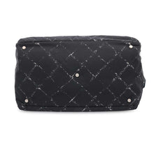 将图像加载到图库查看器中，CHANEL Old Travel Line 2WAY Travel Bag Black Nylon
