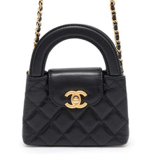 将图像加载到图库查看器中，CHANEL Mini ChainClutch Shoulder Bag BlackAP3435 Aged Calf Leather
