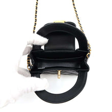 将图像加载到图库查看器中，CHANEL Mini ChainClutch Shoulder Bag BlackAP3435 Aged Calf Leather
