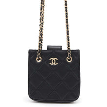 将图像加载到图库查看器中，CHANEL Matelasse Mini Pochette ChainShoulder Bag BlackAP2547 Lambskin
