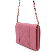 Load image into Gallery viewer, CHANEL Mademoiselle Chain Wallet Pink Lambskin
