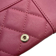 将图像加载到图库查看器中，CHANEL Mademoiselle Chain Wallet Pink Lambskin
