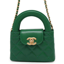 将图像加载到图库查看器中，CHANEL Mini ChainClutch Bag GreenAP3435 Aged Calf Leather
