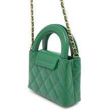 将图像加载到图库查看器中，CHANEL Mini ChainClutch Bag GreenAP3435 Aged Calf Leather
