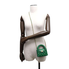 Load image into Gallery viewer, CHANEL Mini ChainClutch Bag GreenAP3435 Aged Calf Leather
