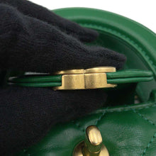 将图像加载到图库查看器中，CHANEL Mini ChainClutch Bag GreenAP3435 Aged Calf Leather
