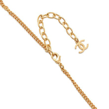 将图像加载到图库查看器中，CHANEL Necklace African continent motif Gold Metal  Rhinestone Faux Pearl
