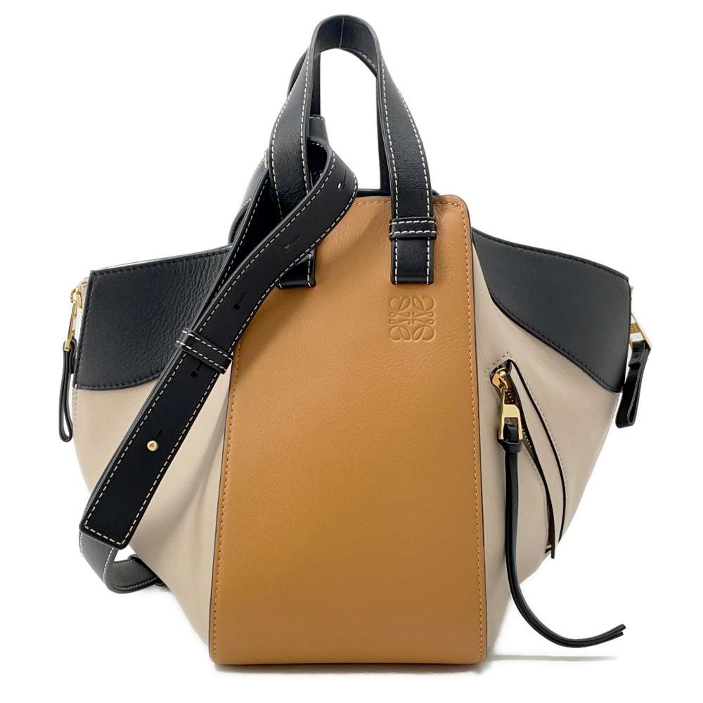 LOEWE hammock Brown/Beige387.30PS35 Leather Size Small