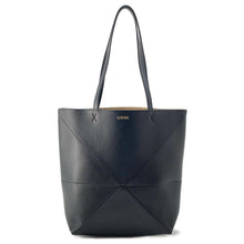 将图像加载到图库查看器中，LOEWE puzzle fold tote BlackA657G50X01 Leather Size Medium
