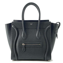 将图像加载到图库查看器中，CELINE Luggage shopper Black189793 Leather Size micro
