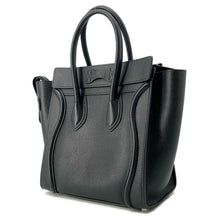 将图像加载到图库查看器中，CELINE Luggage shopper Black189793 Leather Size micro
