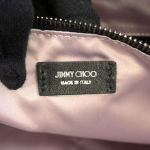 将图像加载到图库查看器中，JIMMY CHOO Raya Soft Tote Bag Blue/Purple/White Nylon
