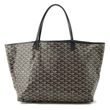 Load image into Gallery viewer, GOYARD Saint Louis Black PVC Coated Canvas Leather Size GM
